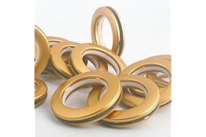 42 Pack Curtain Grommets 1-9/16"(40mm) Plastic Curtain Eyelet Rings Inner Diameter Nanoscale Low Noise Large Grommet Kit for 