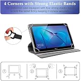 Selling United 10 Inch Tablet Case Blue Universal 360 Rotating Folio Stand + view 5