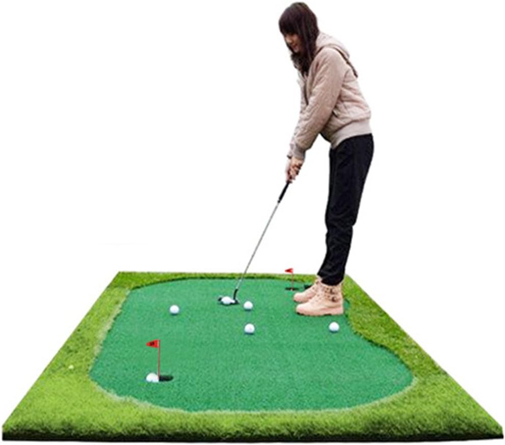Gracetech Golf Putting Green Indoor/Outdoor, Professional Golf Putting Mat Large Practice Challenging Putter Golf Training Aids System