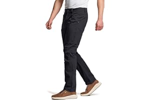 CQR Men's Vent Stretch Pants, Quick Dry Lightweight Casual Cargo Pants, Water Resistant Straight-Fit Utility Work Pants