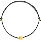 NAZ COLLECTION - Couple Heart Charm Bracelet w/Adjustable String - Friendship Bracelet, Kabbalah Protection Bracelet, Best Friend Birthday Gift, Amulet for Women Men Family Friends