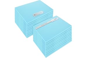 DIRBUY 20 Pcs Linoleum Blocks for Printmaking 4x6 - Blue Rubber Carving Block - Printmaking Supplies with Carving Knife, Soft and Easy to Carve