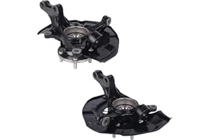 PAROD 698425 698424 FWD Front Steering Knuckle Assembly & Wheel Hub Bearing Fit for Toyota Sienna 2004-2010, Passenger and Drive Side