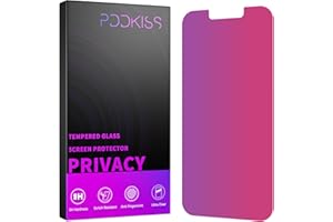 PDDKISS Compatible for iPhone 13 Pro Max Privacy Screen Protector/iPhone 14 Plus Screen Protector Tempered Glass 6.7 Inch, Pink Gradient Anti Spy Anti Blue Light HD Easy Installation