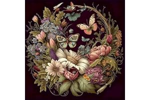 WUDWL Diamond Painting Kits for Adults - Butterfly DIY 5D Diamond Art Kits Full Drill Diamond Dots Paintings with Diamonds Gem Art and Crafts Home Decor 12x12inch