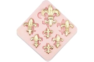 SUNFLOWER SUGAR ART Fleur de Lis Silicone Mold Louisiana Saints French Lily Baking Mold Carnival Mardi Gras for Fondant, Cake Decorating, Sugar Craft, Chocolate, Candy, Gummy, Art, Craft, BPA Free Silicone