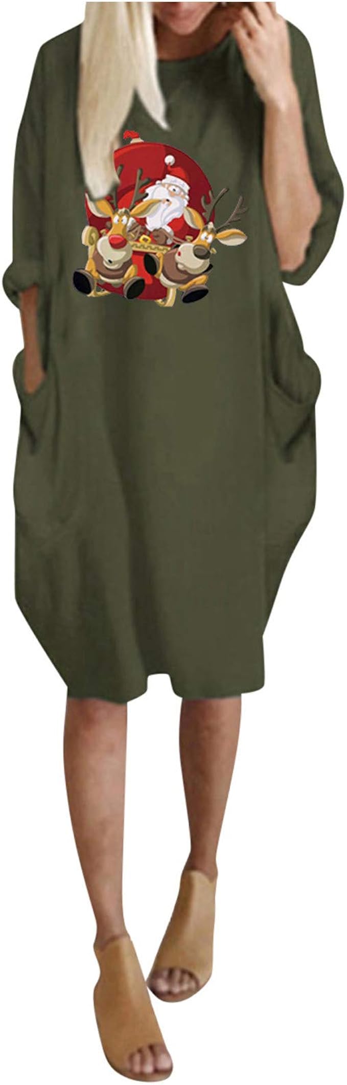 long sleeve peasant dress