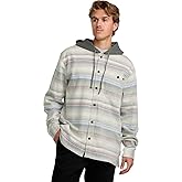 Billabong mens Baja Fleece Hood Flannel Shirt
