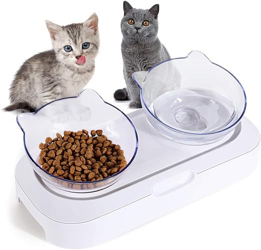 YOUTHINK Futternäpfe Katzenfutter Futternapf mit erhabenen Ständer ...