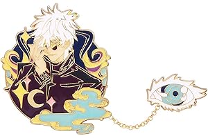 FUNBOAT JJK Megumi & Gojo Enamel Pin - Anime Figure Pins - Christmas Gifts for Kids Girls Teens Women Men and Anime Lovers