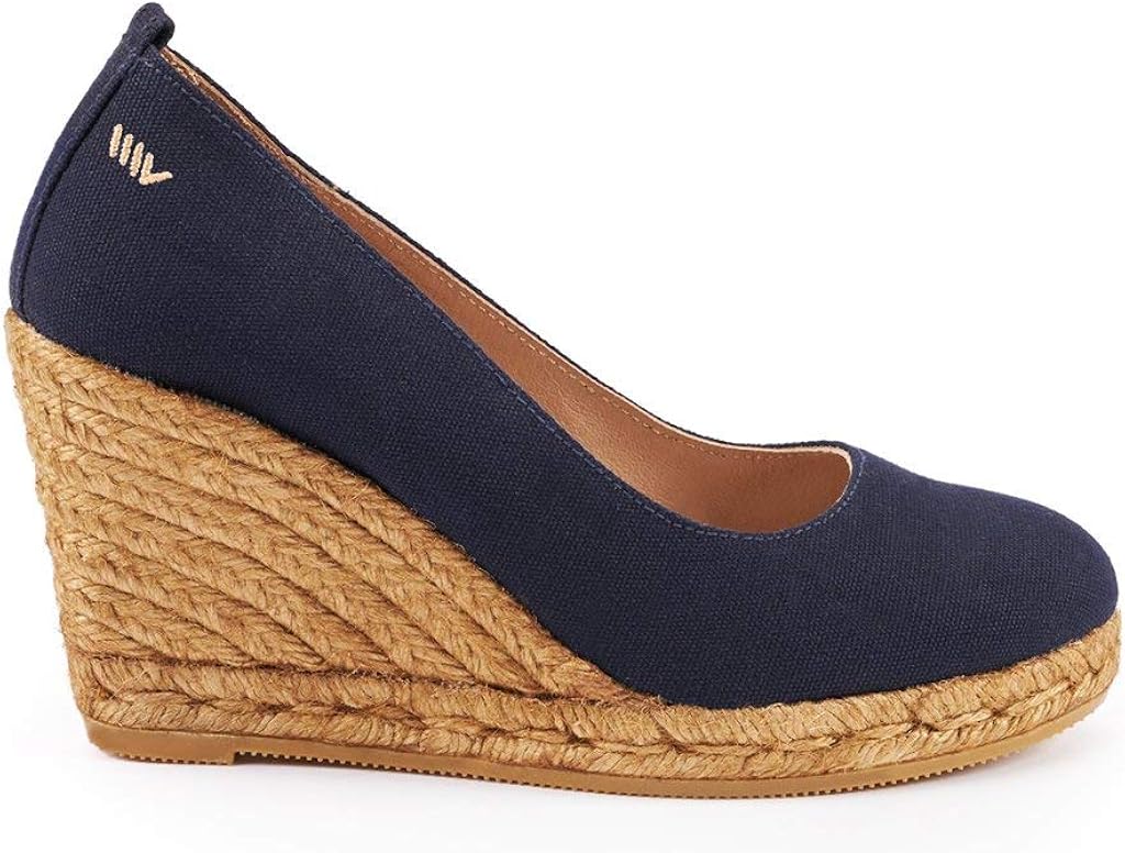 VISCATA BARCELONA 3.25" Wedge Pump, Canvas, Slipon