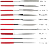 Bestgle 10PCS Diamond Needle File Set 100mm Mini Hand Files for Jewelry view 2