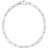 BOHYZHAN 14K Gold Plated Paperclip Dainty Link Chain Adjustable Bracelet Jewelry Gifts for Women