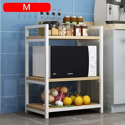 ZXCC Metálico Estantería Microondas Y Horno, Multiuso Soporte ...