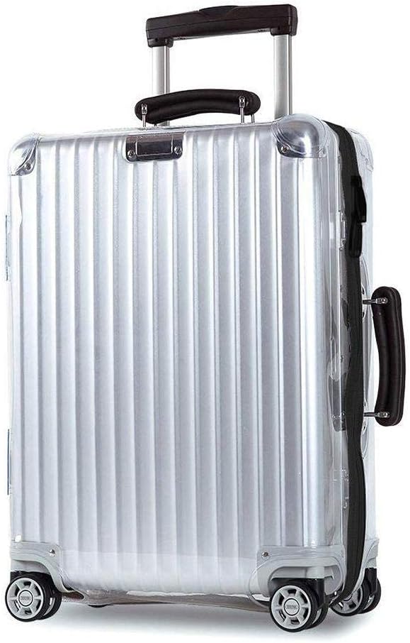 Sunikoo Luggage Cover for Classic Flight Suitcase Clear PVC