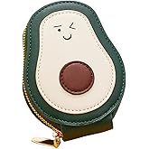 EILB Wallet Card Holder, RFID Blocking Purse,Cute Avocado Small Minimalist Leather Credit for Women, Girls, Ladies (Green)