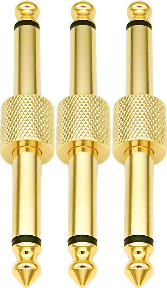 Daisybee パッチケーブル エフェクター 連結プラグ ストレートタイプ エフェクター接続 省スペース 金メッキ 高伝送効率 3本入り商品画像