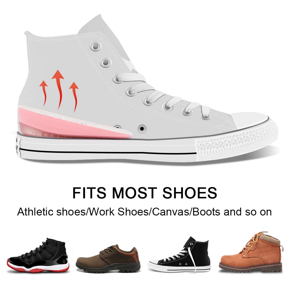 Dr. Foot\'s Height Increase Insoles, Heel Cushion Inserts, Heel Lift Inserts for Leg Length Discrepancies (1\