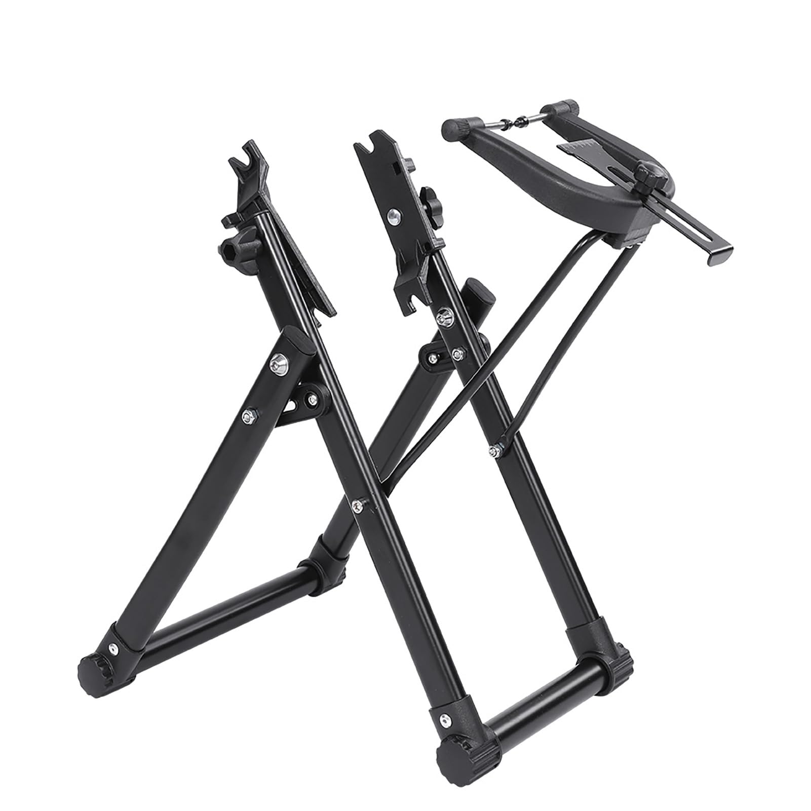 Ejoyous Bike Wheel Truing Stand, Foldable Bike Maintenance Stand Aluminum Alloy Bike Wheel Truing Stand for for 16 - 29 Wheels