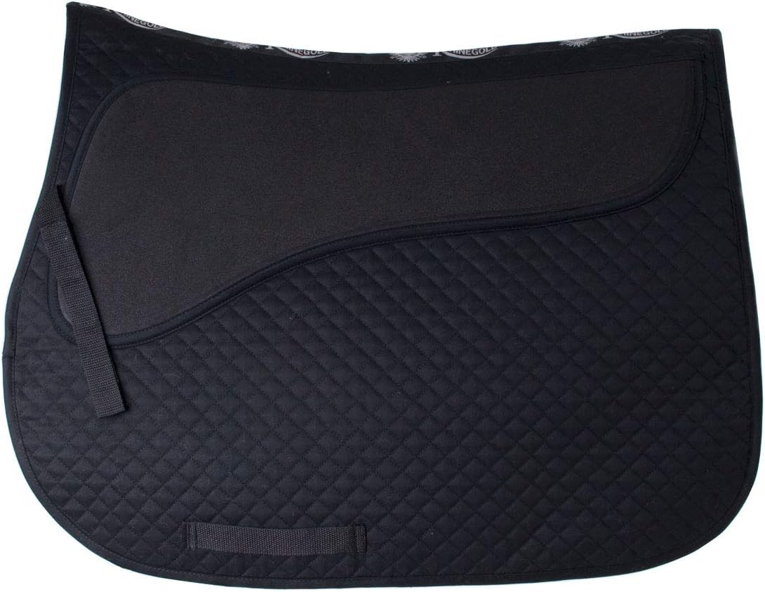 Rhinegold Pressure Pad Saddle Cloth-Full-Black
