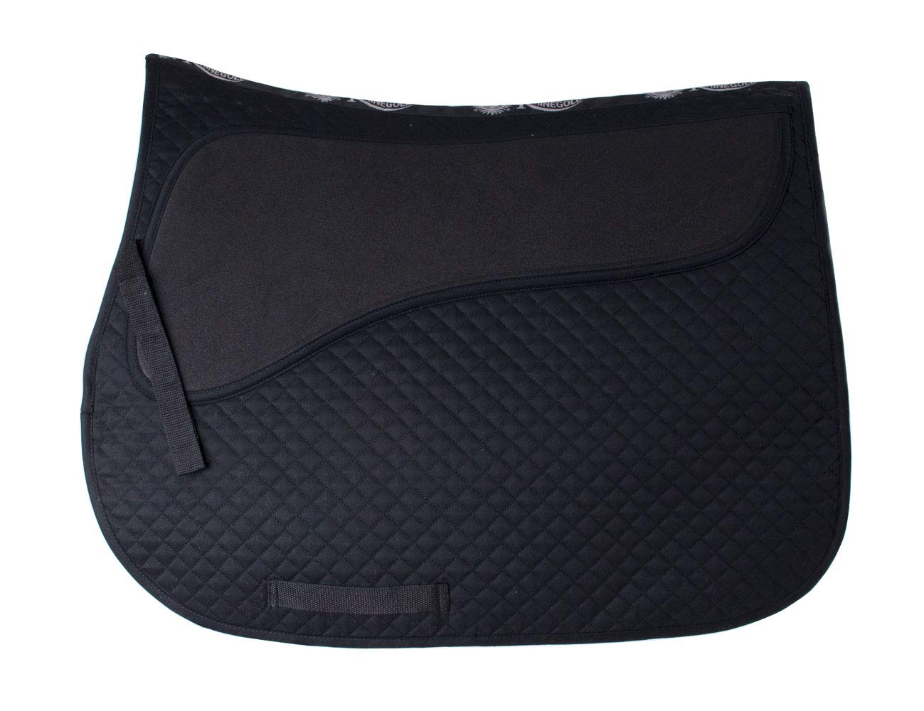 Rhinegold Pressure Pad Saddle Cloth-Full-Black