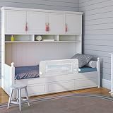 Safetots Narrow Bed Rail White 90cm x 40cm Toddler Bed Guard view 2