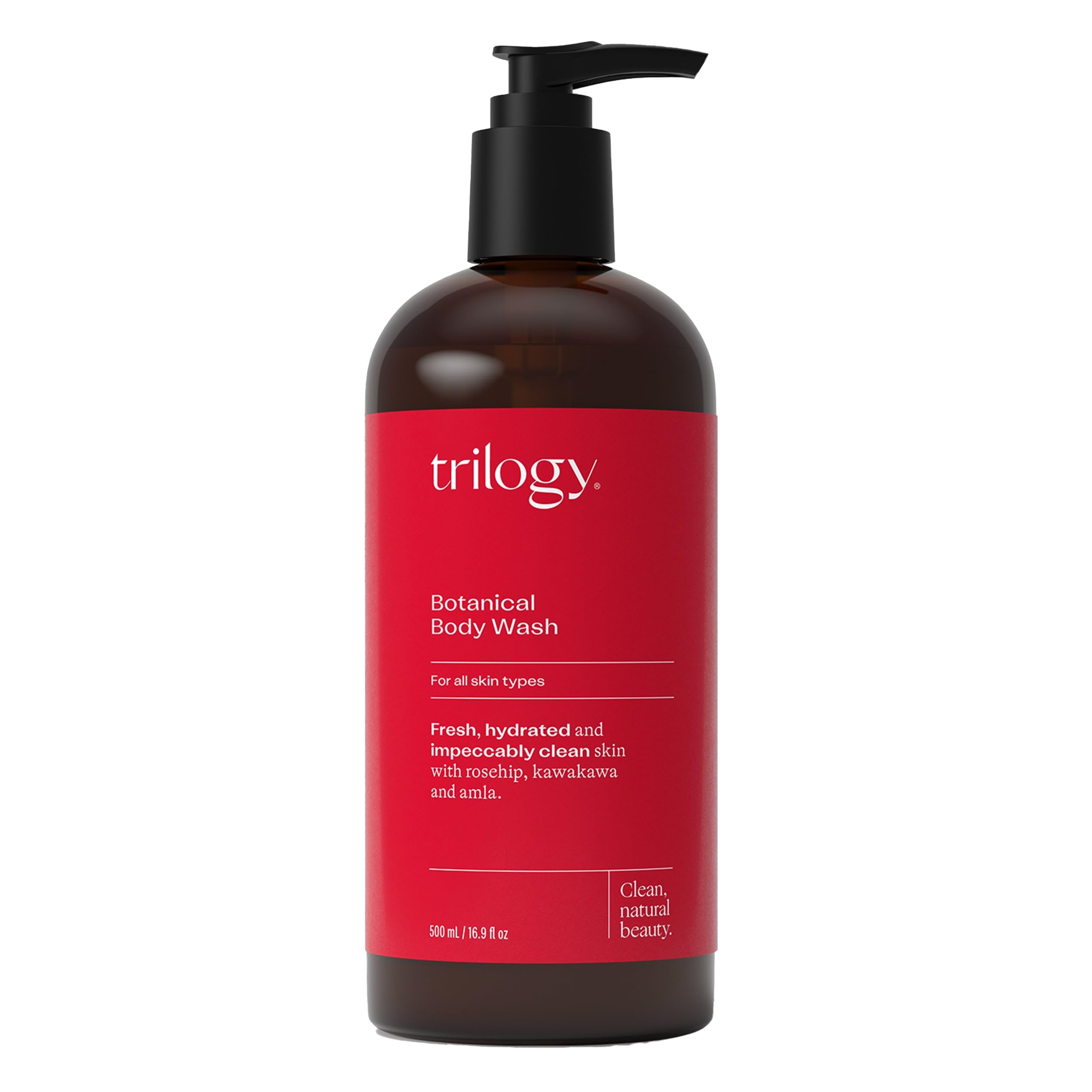 Trilogy Botanical Body Wash, Gentle Cleansing and Conditioning Shower Gel, Luxurious Spa Experience, 16.9 fl oz