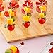 12-IN Square Bamboo Food Skewer Holder: Perfect for Cocktail Parties and Catering Events - Biodegradable and Eco-Friendly Pick Stand and Food Display - 100-holes - 1-CT - Restaurantware