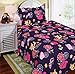Mk Collection Twin Size 2 Pc Bedspread Teens/girls Owl Fox Animals Purple New