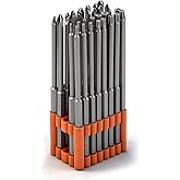 HORUSDY 32-Piece 1/4" Shan Extra Long Security Power Bit Set, 6" Long Tamper Proof Security Bits, S2 Steel.