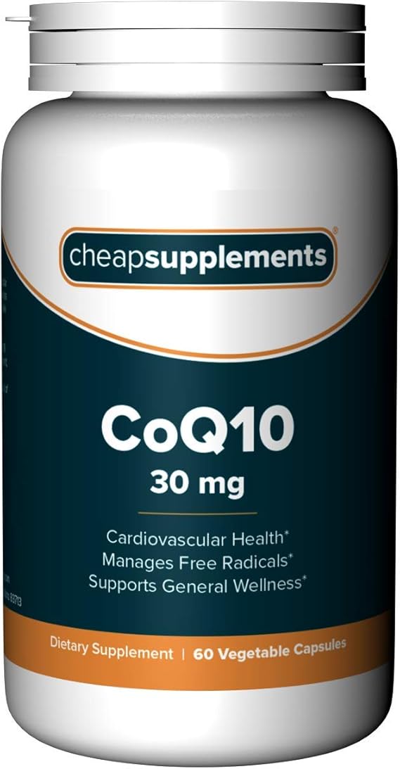 Cheap Supplements CoQ10 30mg, 60 Vcaps, Vegetarian/Vegan
