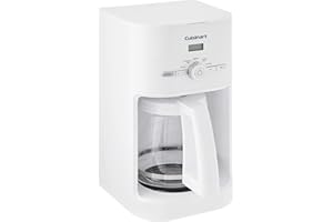 Cuisinart DCC-1120 12-Cup Classic Programmable Coffeemaker, White, 12-Cup, Programmable