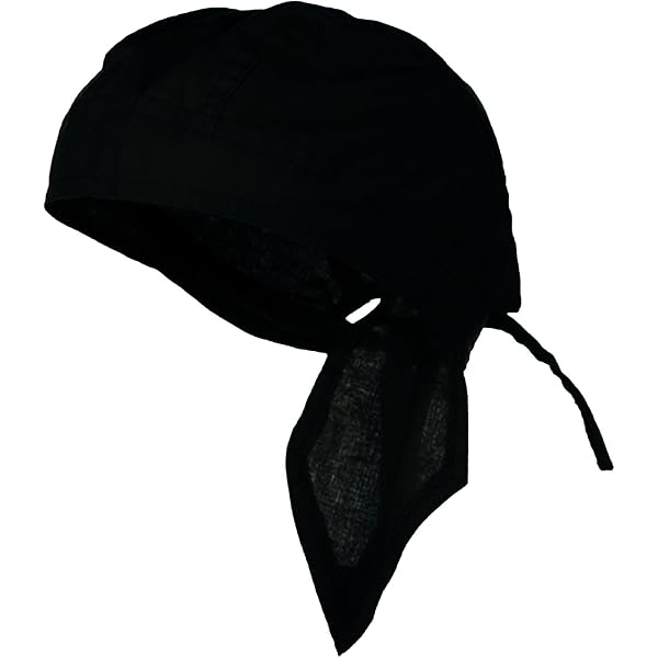Harley-Davidson Men's Skull Shield Polyester Headwrap - One Size Solid Black, Official Merch