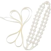 Pearl Belt Bridal Belt Sash Wedding Belt Handmade Beaded Belt,Pearl Sash Belt for Wedding Dress Bridesmaid Flower Gril