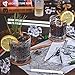 Greenline Goods Whiskey Glasses - 10 Oz Tumbler Gift Set for Philadelphia lovers, Etched with Philadelphia Map | Old Fashioned Rocks Glass - Set of 2