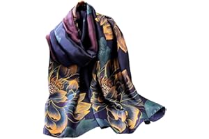Acotavie Scarfs for Women Dressy Fashion Scarves Long Floral Pattern Scarf Lightweight Sunscreen Shawls