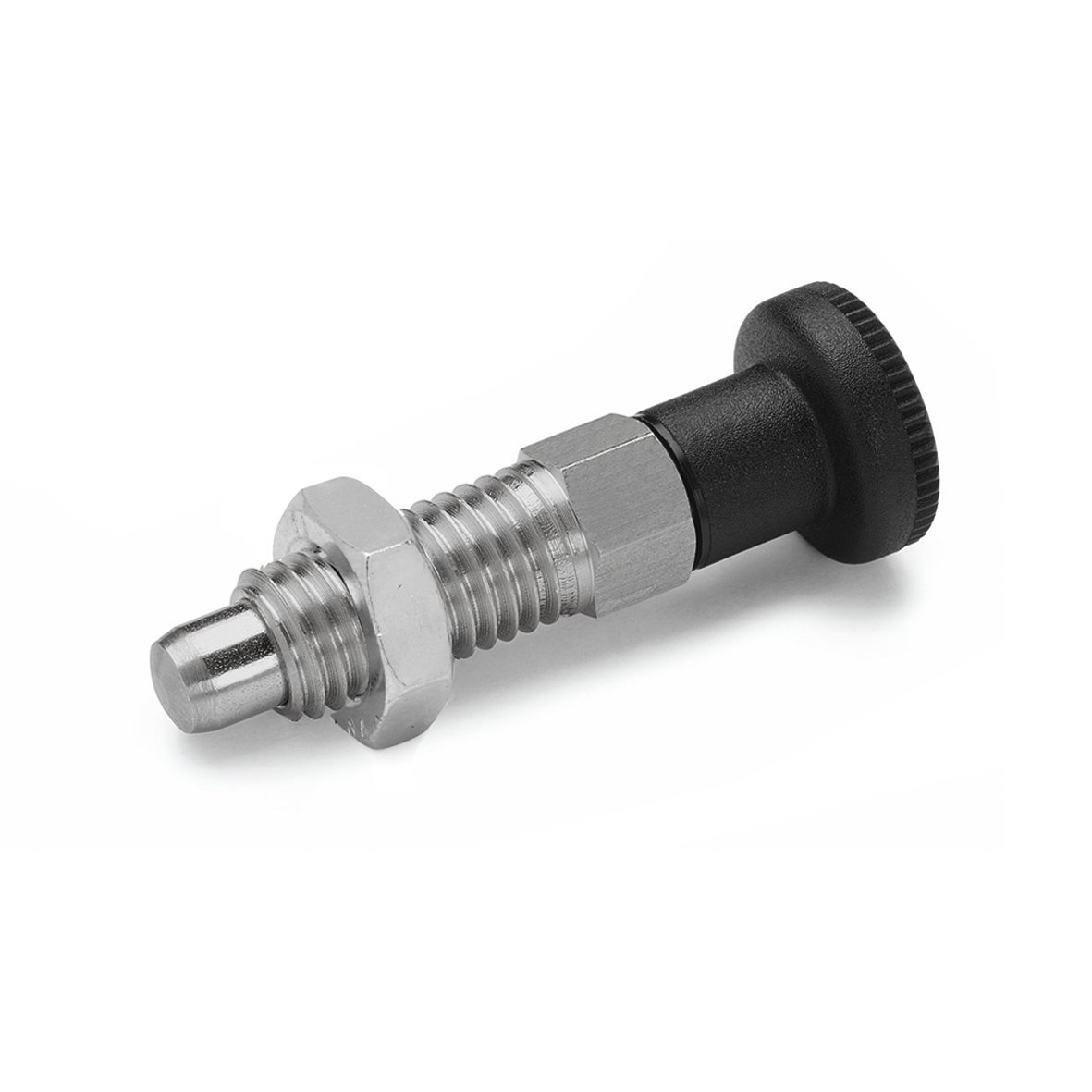 Ganter Standard Elements, Locking Bolts, GN 717, Bolt Diameter: 0.25 inch, Stainless Steel, 2pcs, Silver, GN 717-6-M12X1, 5-BK-NI