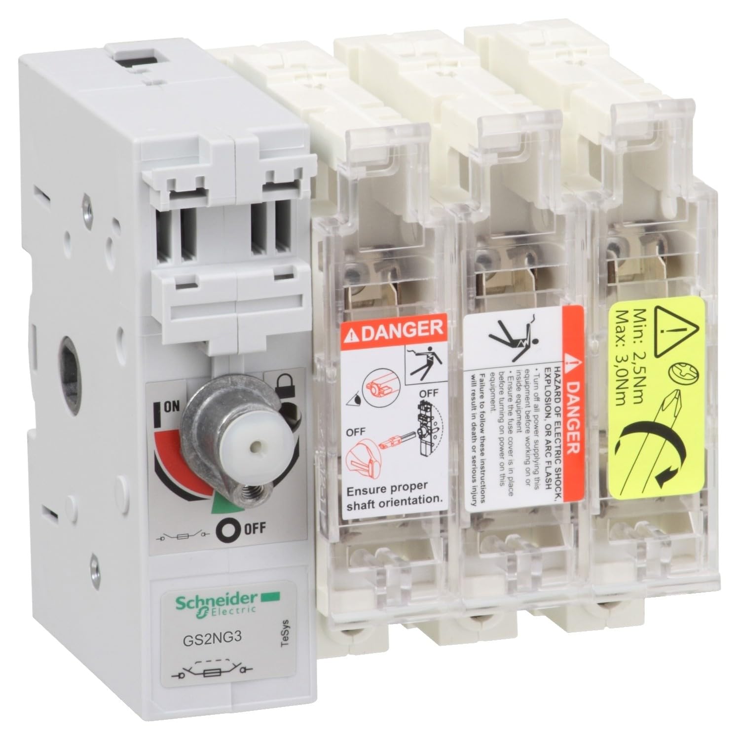 Schneider Electric GS2NG3 Fuse Switch Body TP LH 250A, Fuse Disconnect Sw.3 X 250A 1