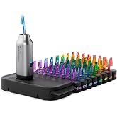 HOZO NeoSander Premium Combo &ndash; Mini Reciprocating Detail Sander Kit with 64 Color-Coded Sanding Heads, Charging Dock &amp; Basic Sandpaper Set, Gift Idea for 3D Printing, Model Makers &amp; DIY Enthusiasts