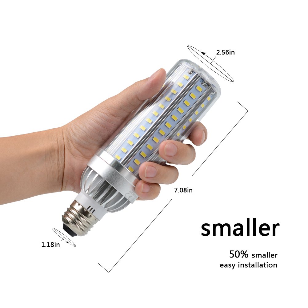 50W Super Bright LED Light Bulb 500 Watt Equivalent E26 5400 Lm 6500K LED Bulb Daylight Brightest Corn Light for Office House Outdoor Garage Commercial Ceiling Warehouse Factory Barn
