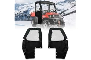 Chikia Hisun 400 Soft Side Doors Cab Enclosure 900D Compatible with Coleman 400 UT400 Outfitter 400 Zipper Window