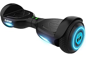 Gotrax Edge Hoverboard with 6.5" LED Wheels & Headlight, Max 6.4km Range & 10km/h Power by Dual 200W Motor, UL2272 Certified 