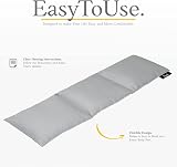 Qomfor Microwavable Wheat Bag Light Grey 3-Chamber 46x12 cm 700g view 3