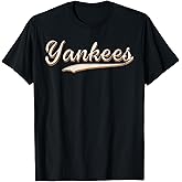 Yankees Vintage Retro Style Tee, Classic 70s & 80s Yankees T-Shirt