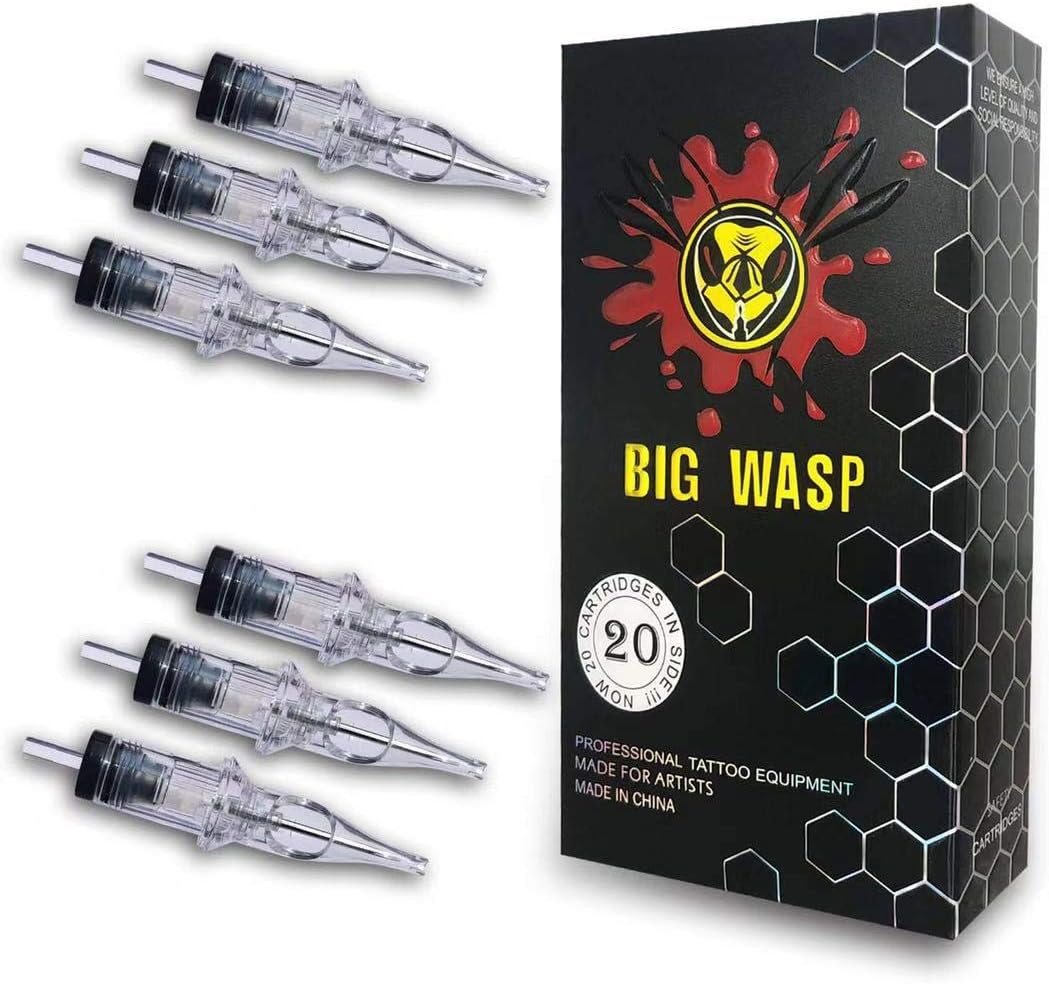 BIGWASP 4th Generation Premium Tattoo Needle Cartridges #12 Standard 14 Round Liner (14RL) 20Pcs