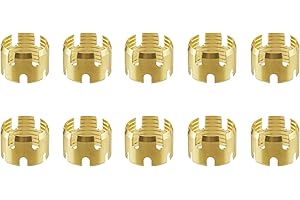 Brass DOT Air Brake Hose End Fitting Sleeve Tube, Dazakoot Sleeve Tube for Hose End Connector, 1/2” Air Brake Hose End Fitting Repair Tube (Pack of 10)