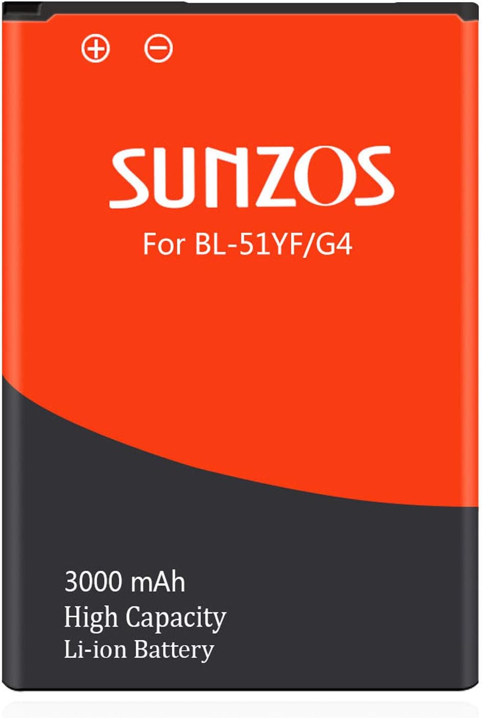 Sunzos LG G4 Battery 3000 mAh Lithium Ion Battery for LG H815 Corresponds to the original battery genuine 51YF battery