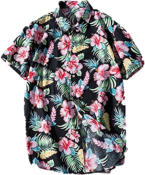Amazon アロハシャツ 半袖 花柄 シャツ ハワイアンシャツ メンズ サーフ シャツ 通販