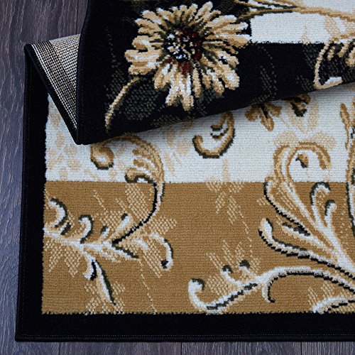 Home Dynamix Optimum Byron Area Rug 5'2" x7'2 Geometric Grid Floral