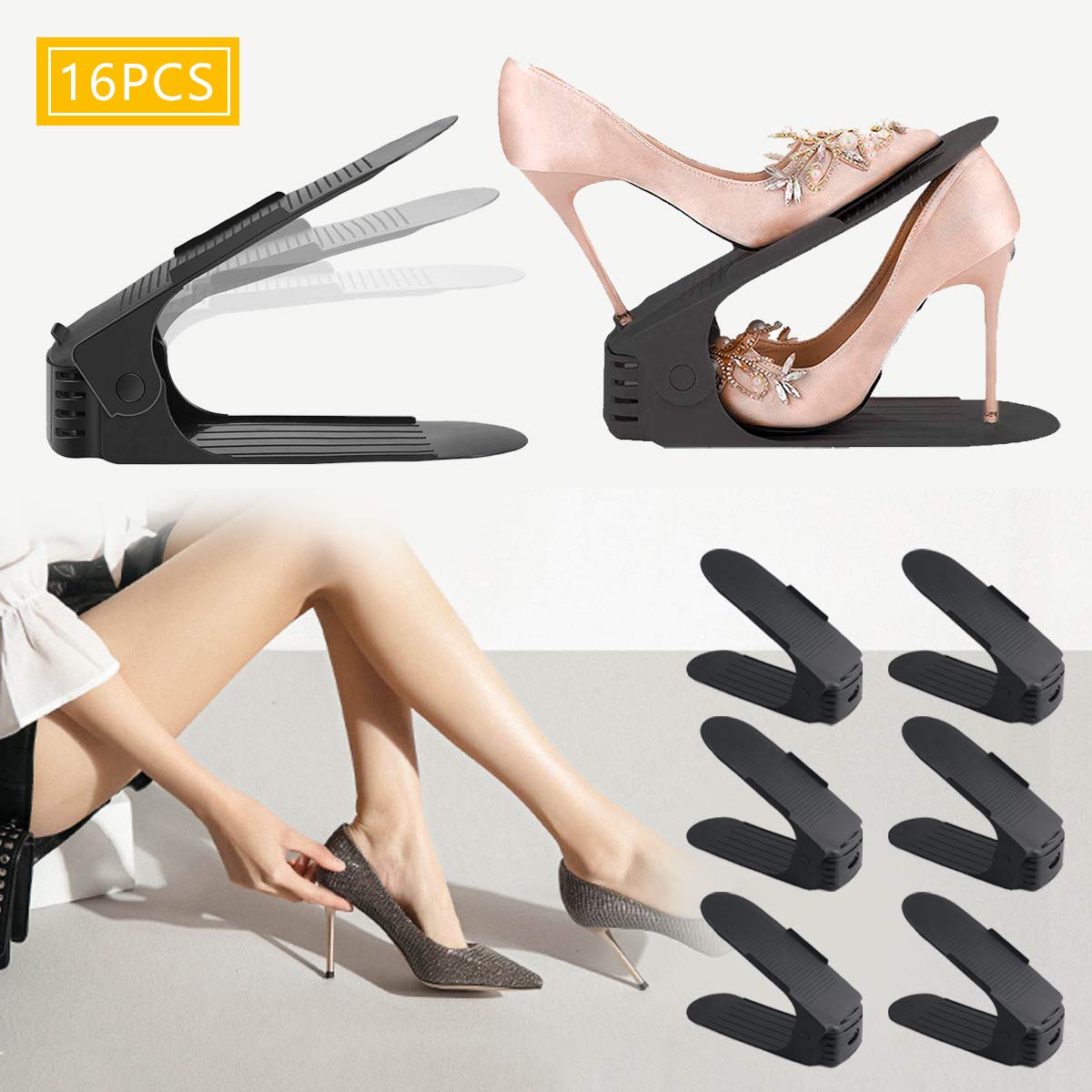 Best Adjustable Double Deck Shoe Rack